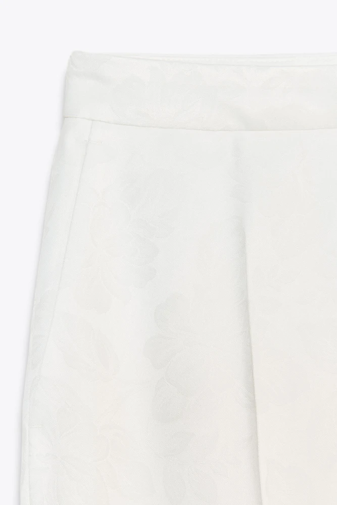 WIDE-LEG JACQUARD PANTS