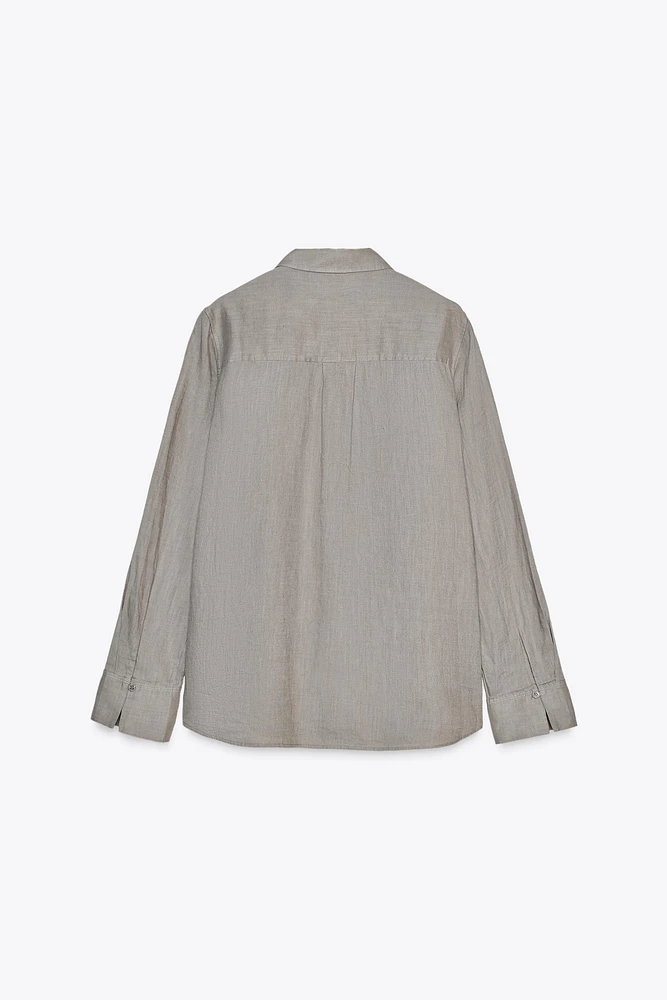 100% LINEN SHIRT ZW COLLECTION