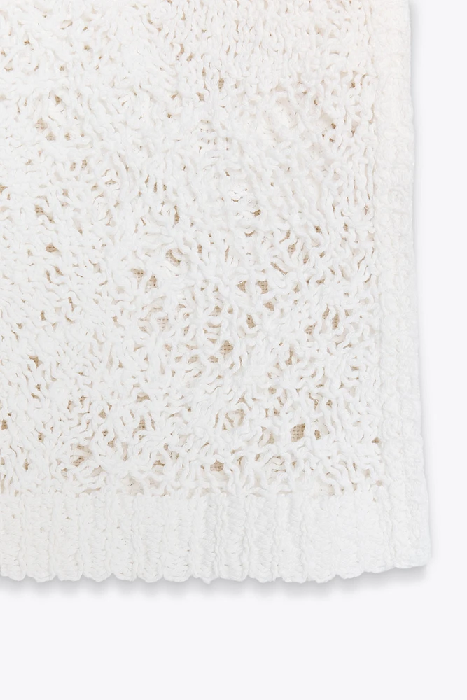 TOP CROCHET SANS MANCHES
