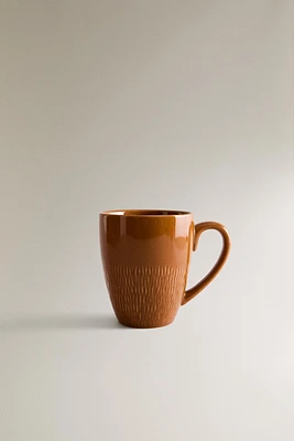 CARAMEL STONEWARE MUG