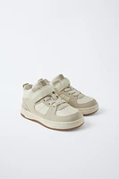 STRAP HIGH-TOP SNEAKERS