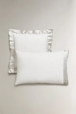 PILLOWCASE WITH SILK BORDER