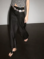 Jupe-culotte longue lin