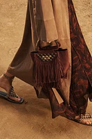 LIMITED EDITION SUEDE FRINGE MINI CITY BAG