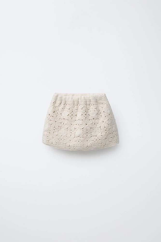 CROCHET KNIT SKIRT