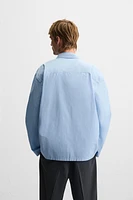 RELAXED FIT PLEATED SHIRT