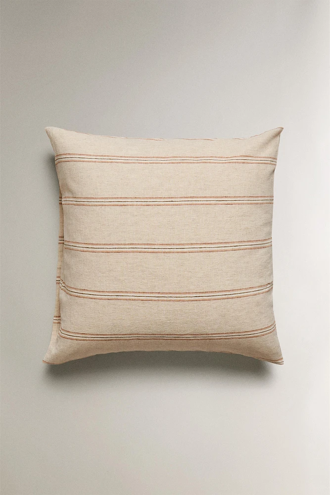 DYED THREAD STRIPED PILLOWCASE