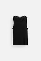 SEMI-SHEER TANK TOP