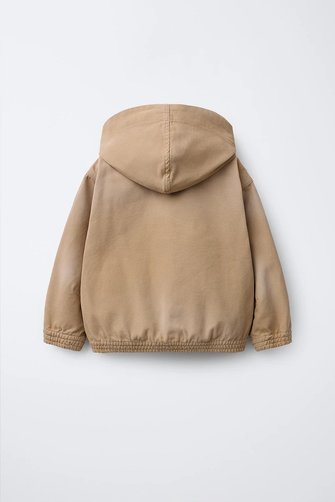 CANVAS HOODED JACKET