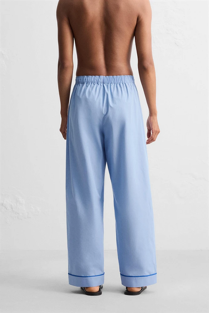 PANTALON DE PYJAMA CONTRASTÉ