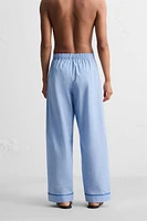 PANTALON DE PYJAMA CONTRASTÉ
