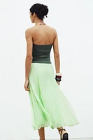PLEATED MIDI SKIRT