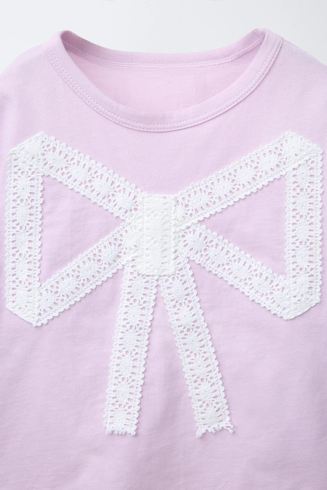 T-SHIRT LACET LACE