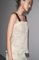ZW COLLECTION PATCHWORK EMBROIDERED TOP