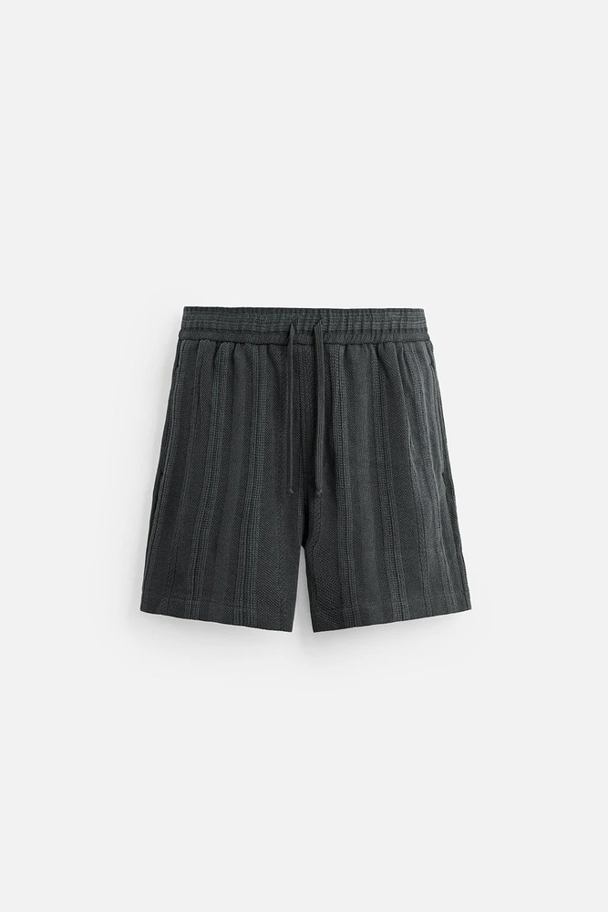 BERMUDA STRUCTURÉ JACQUARD