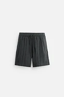 JACQUARD TEXTURED SHORTS