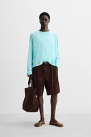 VISCOSE LINEN T-SHIRT