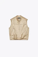 FAUX SUEDE VEST