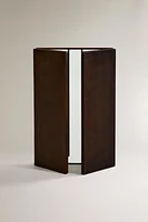 TRIPTYCH WOODEN MIRROR