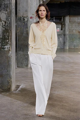 BUTTON KNIT SWEATER
