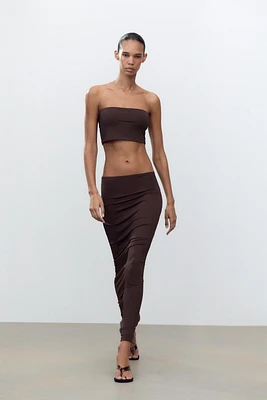 LONG POLYAMIDE SKIRT