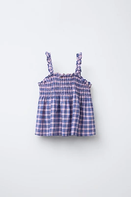 PLAID TOP