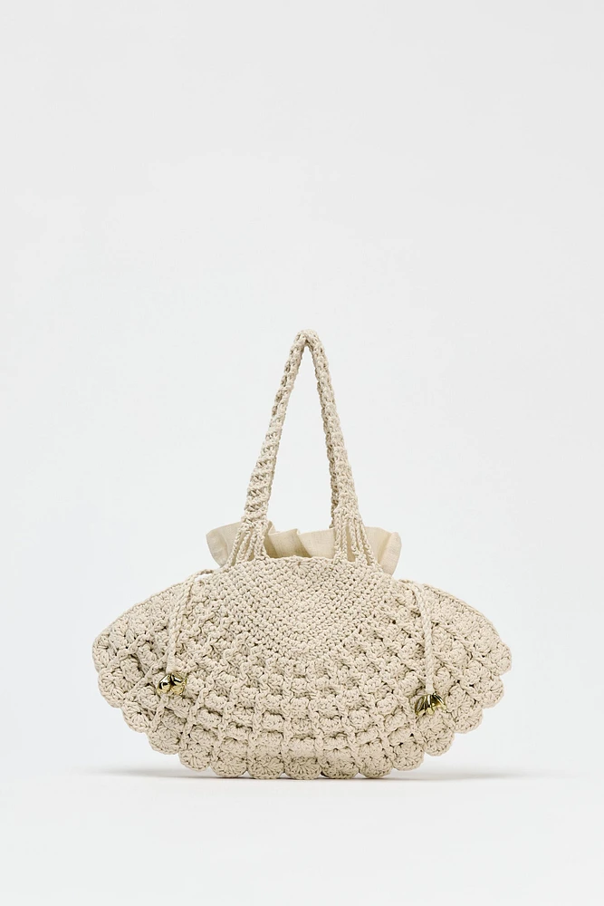 SAC EN CROCHET COQUILLE