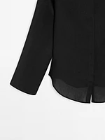 Linen blend boat neck shirt - Limited Edition