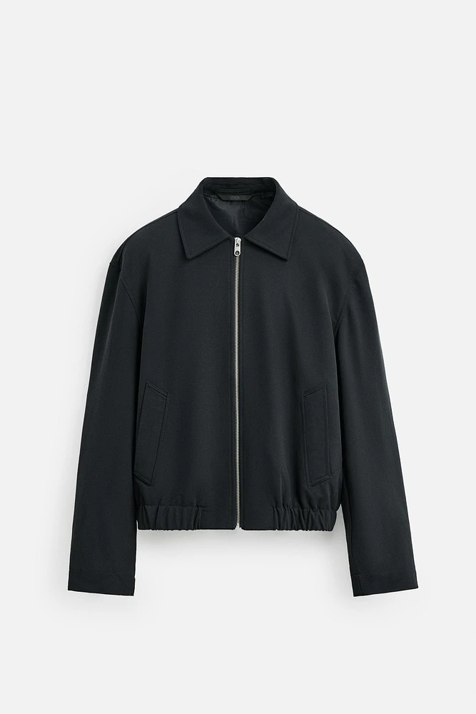 ZIP-UP FLOWY JACKET