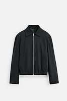 ZIP-UP FLOWY JACKET