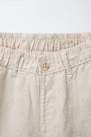 100% LINEN SHORTS