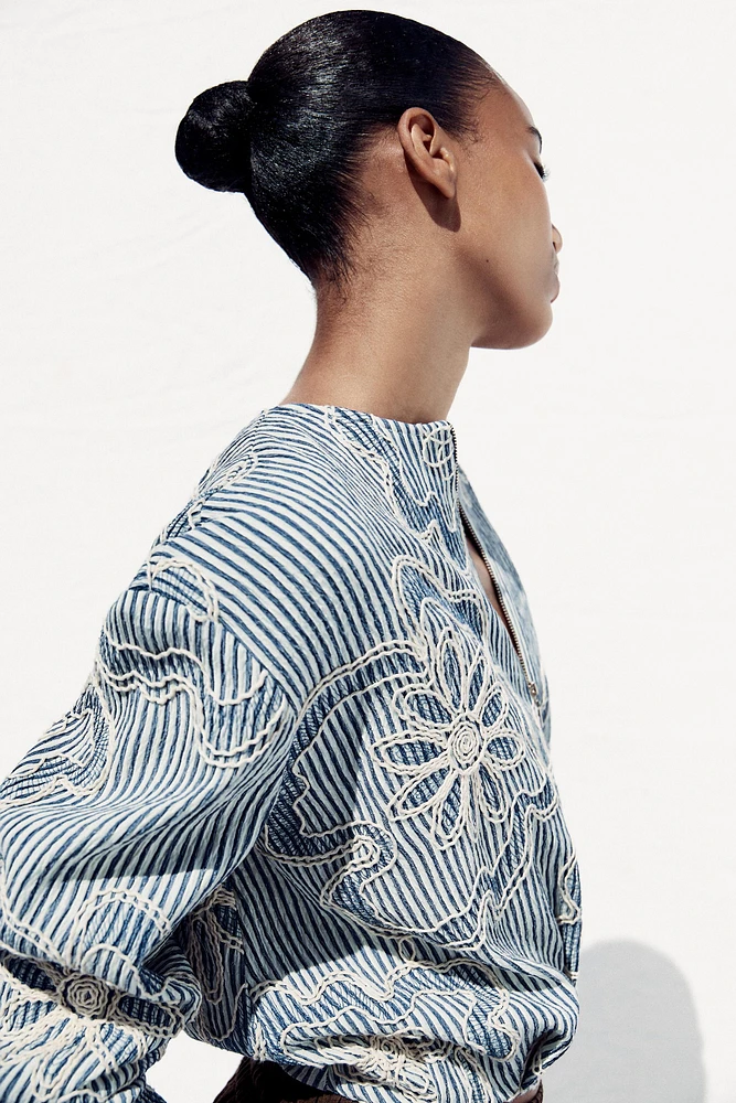 BLOUSON BOMBER STRUCTURÉ