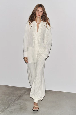 ZW COLLECTION STRIPED CUFF PANTS