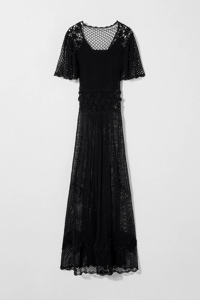 ROBE EN MAILLE CROCHET KATE MOSS X ZARA