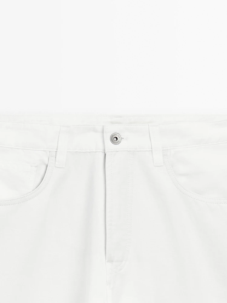 Pantalon tapered coton