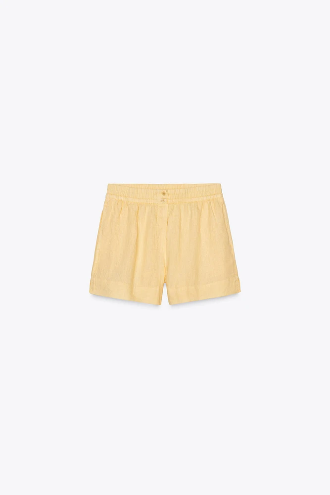 100% LINEN SHORTS ZW COLLECTION