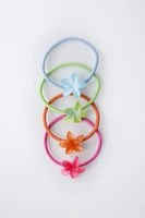 FOUR-PACK OF FLOWER HAIR TIES