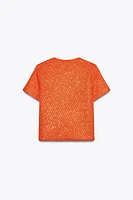 SEQUIN KNIT TOP