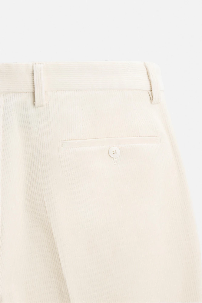 CORDUROY SLIM FIT PANTS