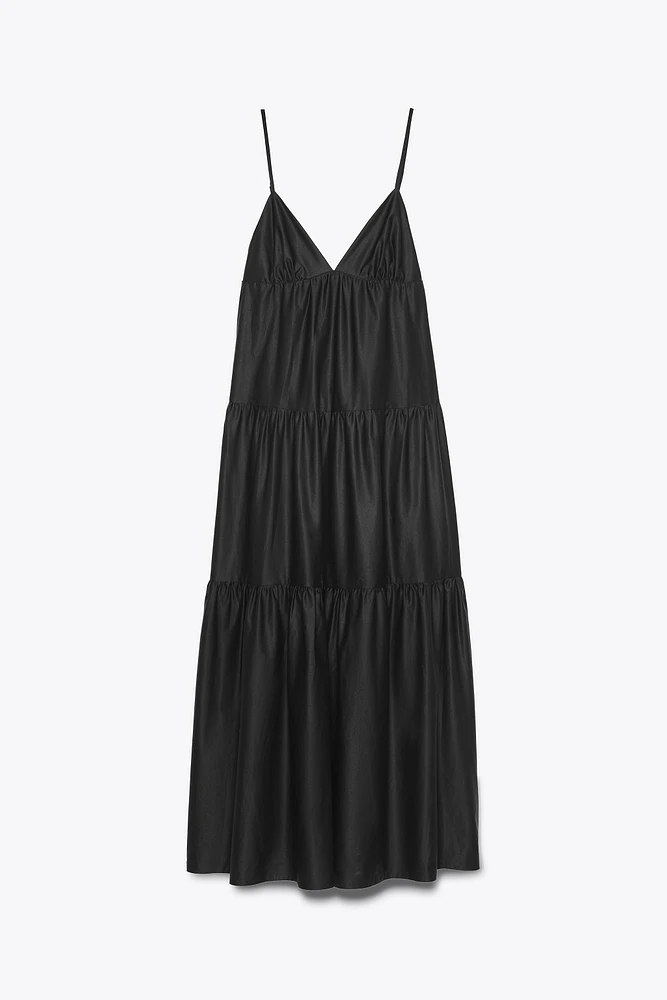 PANELED MIDI DRESS