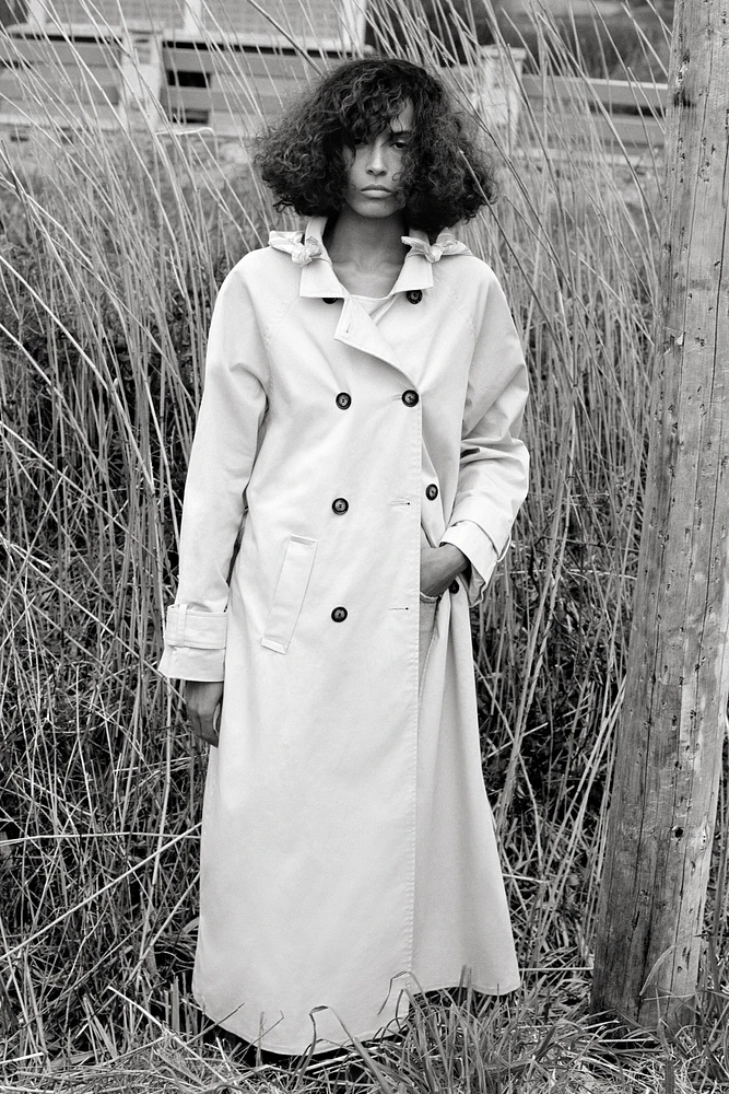 LONG SCARF TRENCH COAT