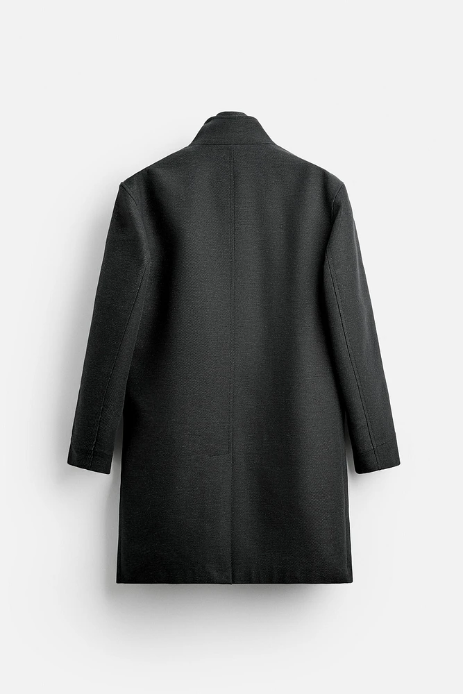 MANTEAU À COL AMOVIBLE