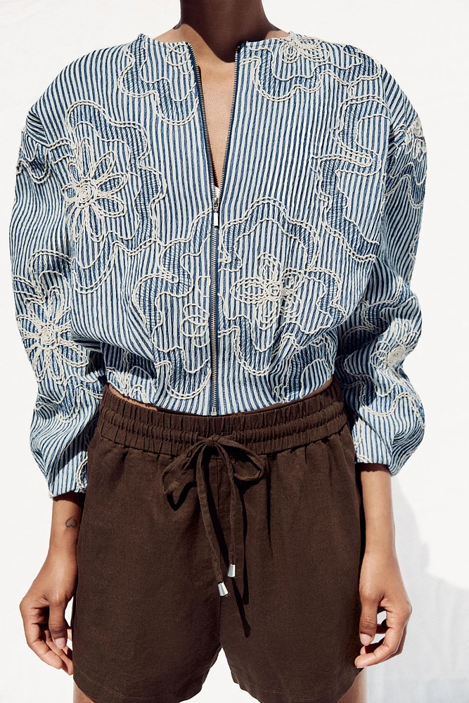 BLOUSON BOMBER STRUCTURÉ