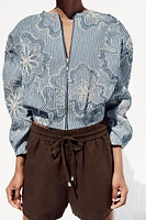 BLOUSON BOMBER STRUCTURÉ