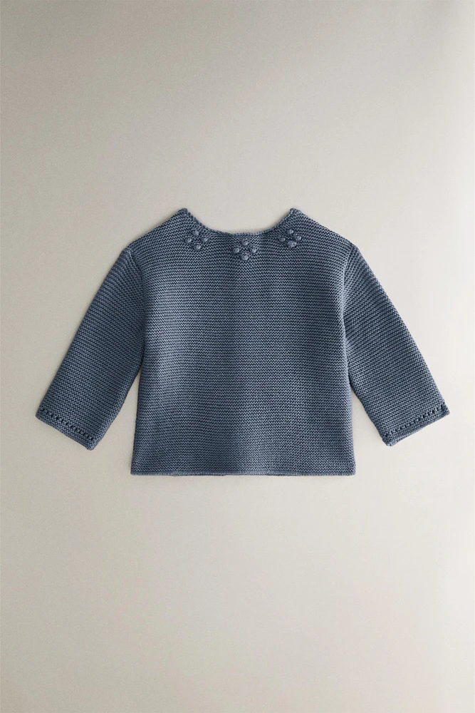 CHILDREN'S SWEATER WITH BOBBLES