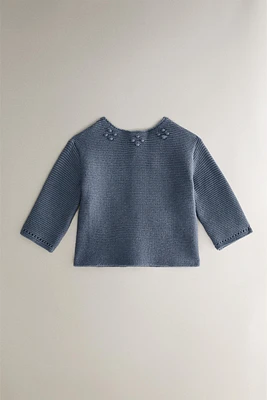 CHILDREN'S SWEATER WITH BOBBLES