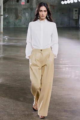 100% LEATHER BALLOON PANTS ZW COLLECTION