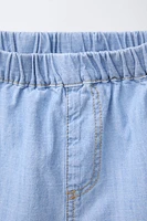FLUID DENIM SHORTS