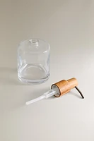DISTRIBUTEUR SAVON VERRE BOIS