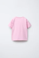 PRINTED HEART PATCH T-SHIRT